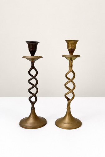 Vintage pair ornate twisted - of,