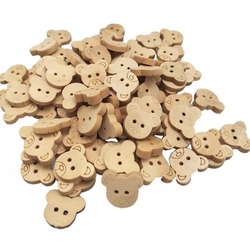 Teddy bear head - bear, buttons