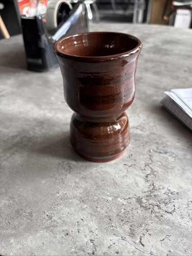Studio pottery ceramic goblet - ceramic,