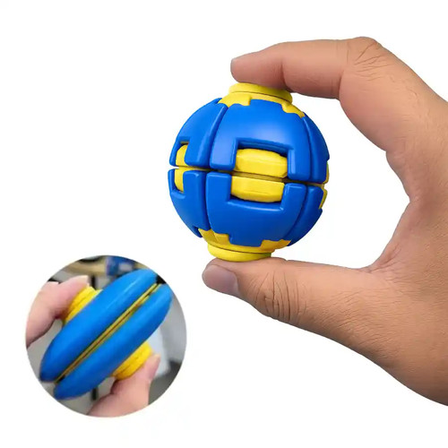 Push spin kinetic ball - push-to-spin,