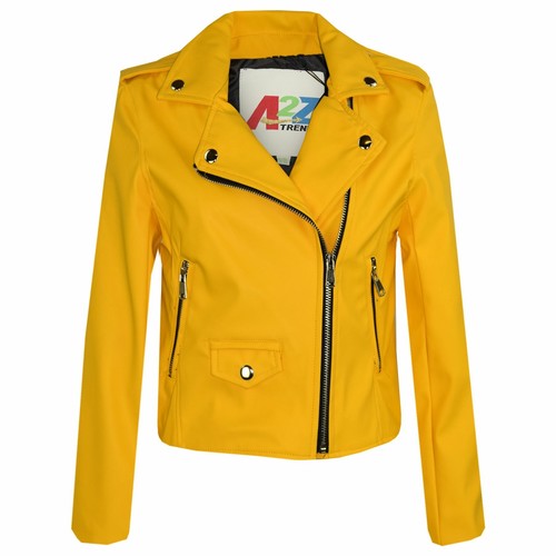 Leather jacket mustard - pu,