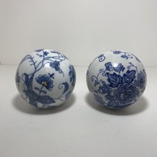 Set of 2 4.5" Vintage Blue &