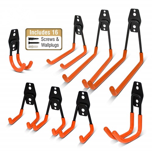 Heavy duty storage hooks - 8x,