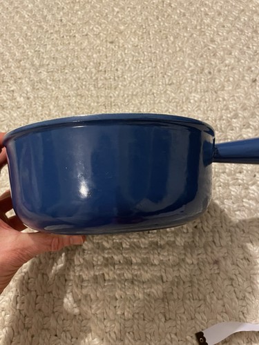 Creuset enamelled blue cast - creuset,