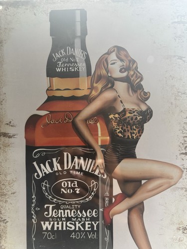 Jack daniels metal tin sign - jack,