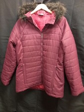 Craghoppers Ladies Padded Coat Size 16 In Burgandy (Newport)