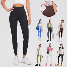 Womens Butt Lifting Leggings High Waist Tummy Control for Yoga Gym Pants UK
