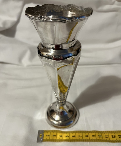 Silver hallmark bud vase urn - bud, vase/urn