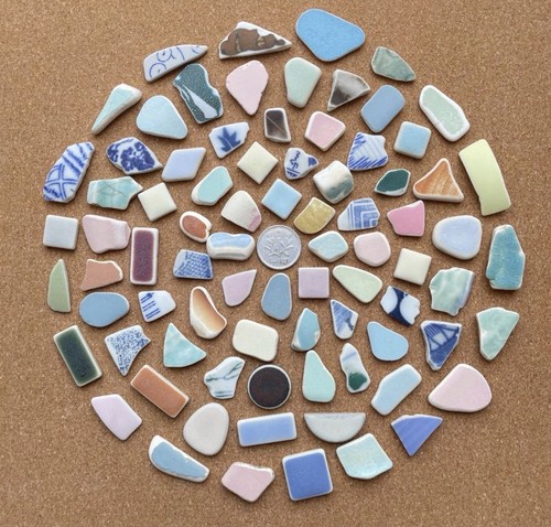 Sea glass colorful - sea,