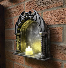 Gothic Bat Wall shrine / shelf