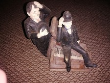 Laurel and Hardy Vintage Decorative Resin Figurines Collectible Statue