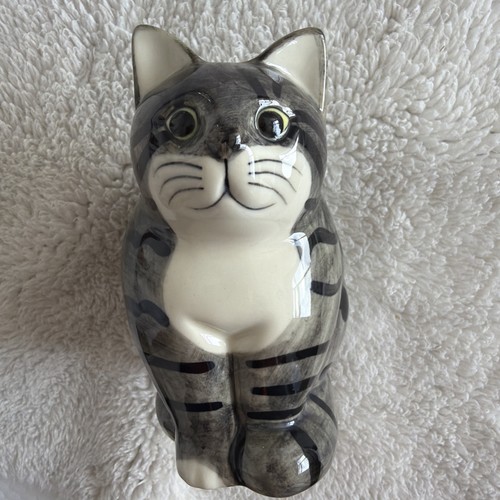Quail pottery cat figurine - quail,