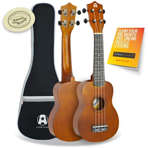 Star soprano ukulele with - a-star,