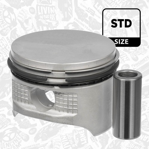 Piston with rings and pin - , ford