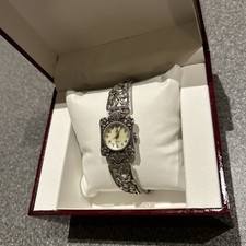 Rare Brooks & Bentley The Victorian Silver Flower Watch 925 Silver Ladies Watch