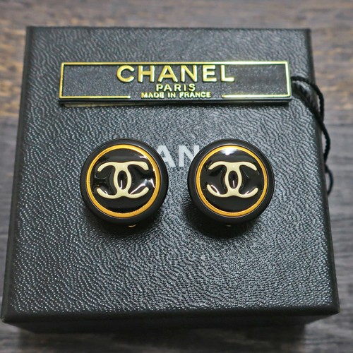 Chanel gold plated logos - chanel,