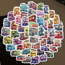 London Bus - Craft  Stickers - 54 Pack