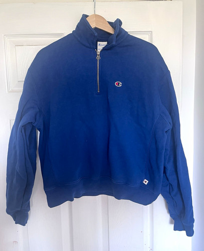Champion blue zip mock - zip,