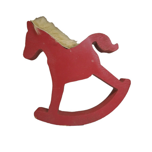 N25 167 red - wooden, rocking
