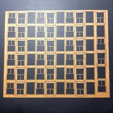 Sash Windows Sheet. Laser Cut Scratch Aid Layout Kit OO Gauge 4mm Model Railway 