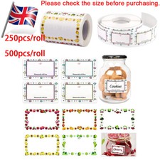 250/500pcs Jam Labels Food