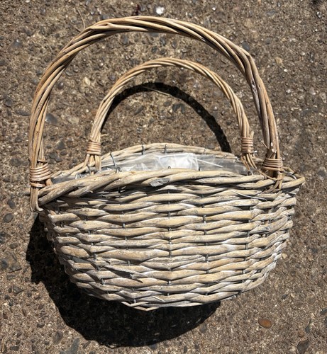 Wicker basket with handle - wicker,