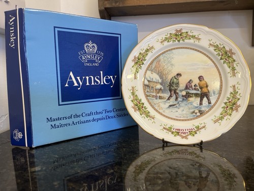 Aynsley christmas 1984 - christmas, plate