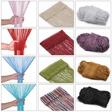 String curtain panels door - string,