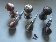 cast iron rustic RIM DOOR KNOBS old vintage retro vintage  Beehive door knobs