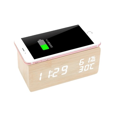 Led woodenelectronic clock - woodenelectronic,