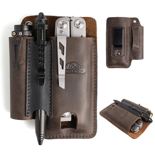 Leather multitool sheath - leather,