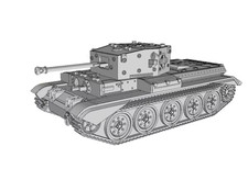 3D Printed Model 1/72 British