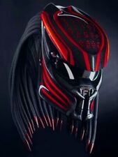 ALL NEW PREDATOR HELMET CUSTOM RED LAVA STYLE ( DOT & ECE CERTIFIED )