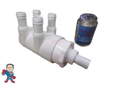 Cal Spa Coleman Spa Kit Hot Tub 2" slip x End x (4) 3/4" Port Glue