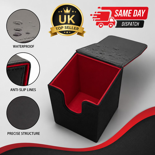 Leather card deck box magnetic - card,