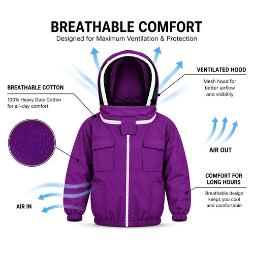 Kids beekeeping jacket cotton - beekeeping,