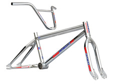 SKYWAY FRAME TA Replica Chrome 20" BMX Frame/Fork/Bar Kit 80's BMX Replica Frame