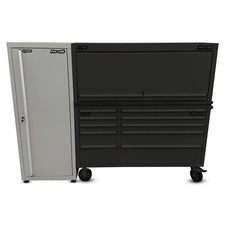 CRYTEC Pro Cab 150cm Grey Stainless Steel Cupboard Storage Tool Box Cabinet