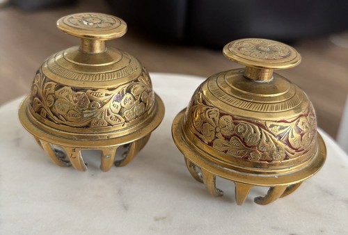 Indian brass claw bell vintage - indian,