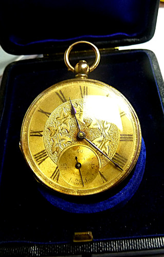 18k solid gold pocket - 18k, watch