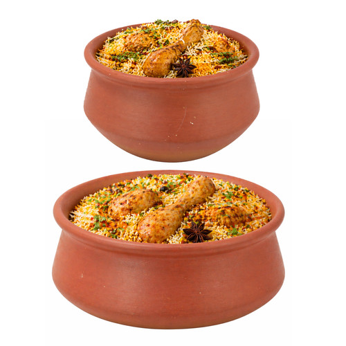 Clay handi serving pot - serving, biryani