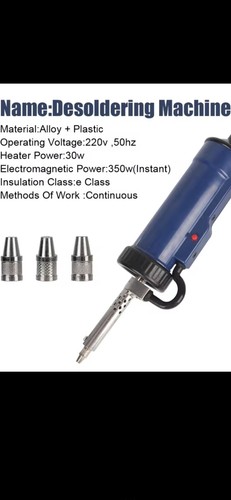 Desoldering pump vacuum gun - desoldering,