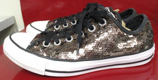 Converse All Star Bronze Sequins Low Top Sneakers 557988C Size 7 Women's EUC