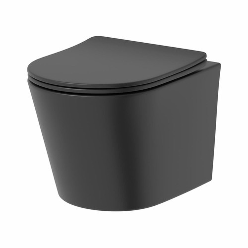 Wall hung black rimless - hung,