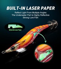 Egi Squid Jig Lures Luminous Slow Sinking Artificial Bait Sea Fishing Hooks