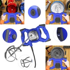 Heavy Duty 2600W Electric Paddle Plaster Plastering Mortar Paint Mixer 6 Speed
