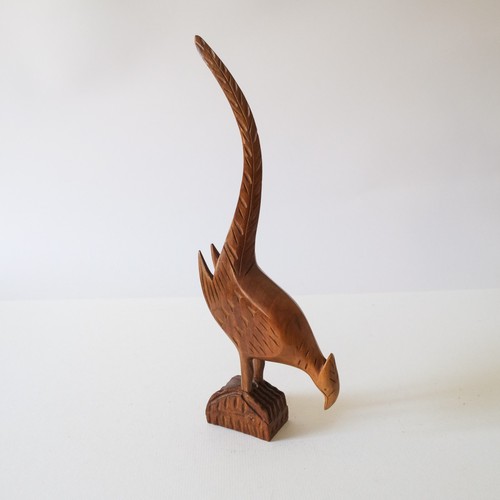 Carved wooden pheasant - carved, bird