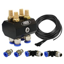 4 Port Deluxe Universal Diff Breather Kit for Toyota Prado Hilux Landcruiser