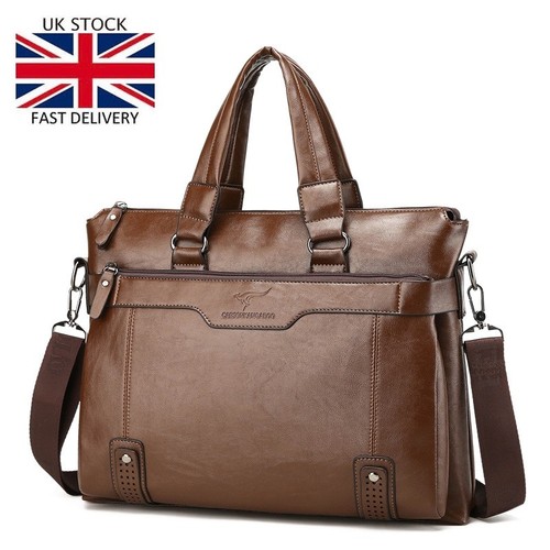 Mens leather messenger bag - pu,