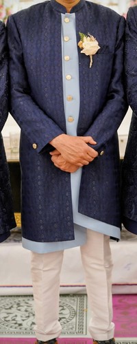 Sherwani jacquard silk - sherwani,